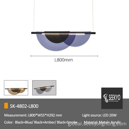 Acrylic Metal Pendant Light Acrylic Sheet Black Metal Dining Pendant Light Manufactory